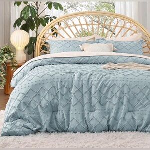 Bedsure Twin XL Comforter Set - Dusty Blue Comforter